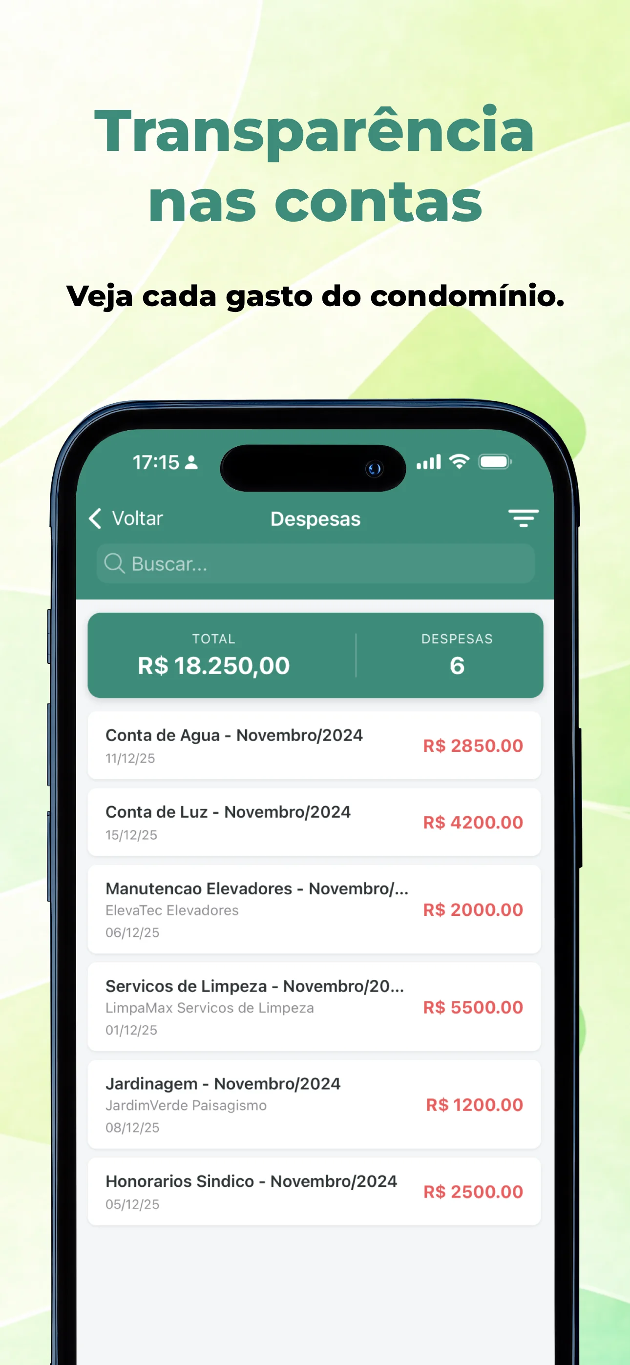 Transparência nas contas