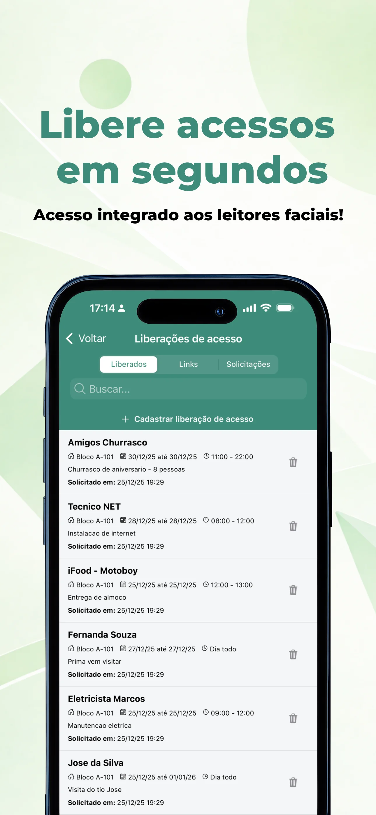 Liberação de acessos