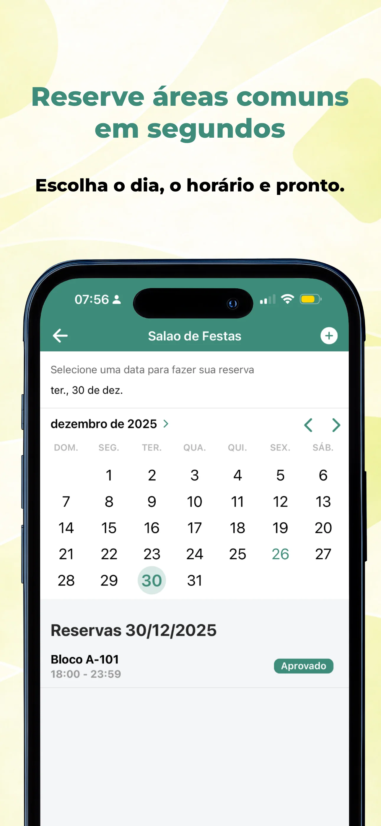 Reserva de áreas comuns
